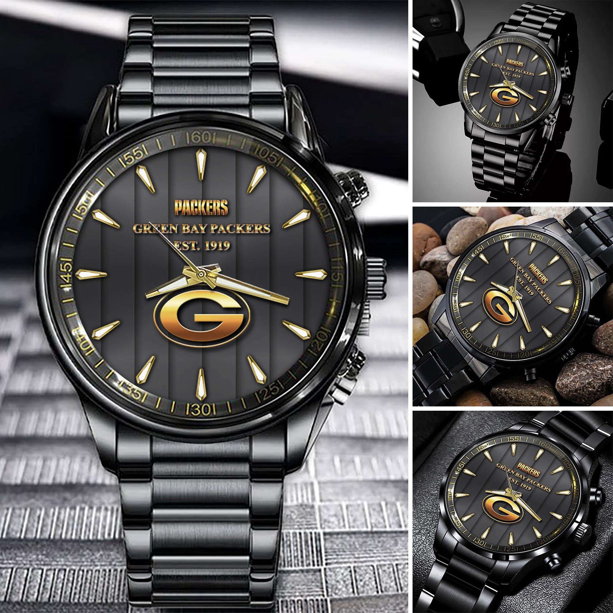 Green Bay Packers Sport Watch For This Season, Custom Watch For Football Lovers H54734